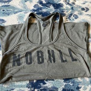 No bull green racerback tank xs